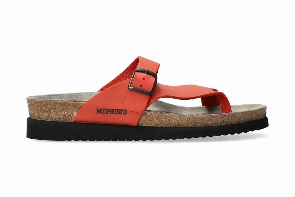 NEW MEPHISTO women's helen sandal in red